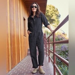 Outerknown black station jumpsuit